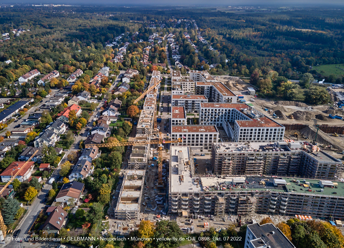 13.10.2022 - Baustelle Alexisquartier und Pandion Verde in Neuperlach